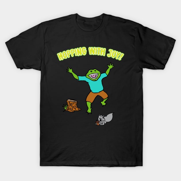 Hopping With Joy T-Shirt by King Stone Designs